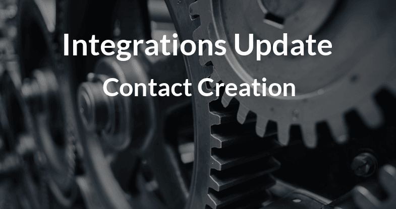 Contact Creation Update