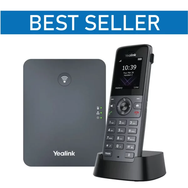 Yealink W74P - W70B Single-Cell DECT Base Station and W74H Premium Handset Bundle